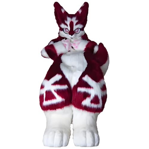 Fursuit Kostümparty -Accessoires, Pursuit Head Maske Cartoon, Fursuit Kleidung Faux Pelz für Unisex Comic Con Kostümparty Fursuit Kostümparty -Accessoires, Pursuit Head Maske Cartoon, Fursuit Kleidung Faux Pelz für Unisex Comic Con Kostümparty von Generic