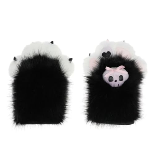 Fursuit Pfotenhandschuhe pelzig, Kostümprops Kunstfellfell Paw Paw Handschuhe, flauschiger Kostümfursuit für Erwachsene Cosplay Cosplay Party Fursuit Pfotenhandschuhe pelzig, Kostümprops Kunstfellfell Paw Paw Handschuhe, flauschiger Kostümfursuit für Erwachsene Cosplay Cosplay Party von Generic