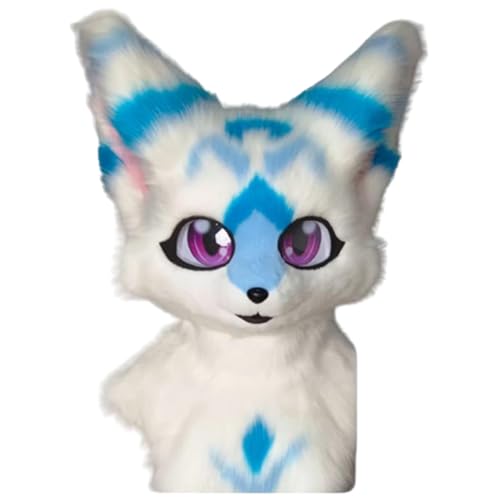 Fursuit Tiermaske Lolita Halloween KostüM Kopfbedeckung Wearable Fluffy Warm Beast Head Halloween Weihnachten Cosplay Party KostüM FüR Erwachsene Teens Fursuit Tiermaske Lolita Halloween KostüM Kopfbedeckung Wearable Fluffy Warm Beast Head Halloween Weihnachten Cosplay Party KostüM FüR Erwachsene Teens von Generic