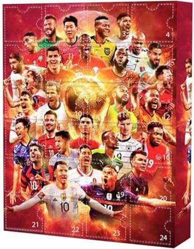 Fussball Adventskalender 2024, Adventskalender Jungen, Fußball Geschenke für Jungen, Weihnachtsdekoration, Fußball Set, Fußball Adventskalender, Adventskalender Fußball (1PCS) von Géneric
