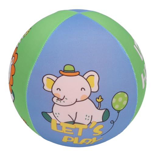 Fußballball mit Niedrigem Lärm, Süßes Tiermuster für Kleine Innenfußballball (Blaugrüne Farbe) von Generic