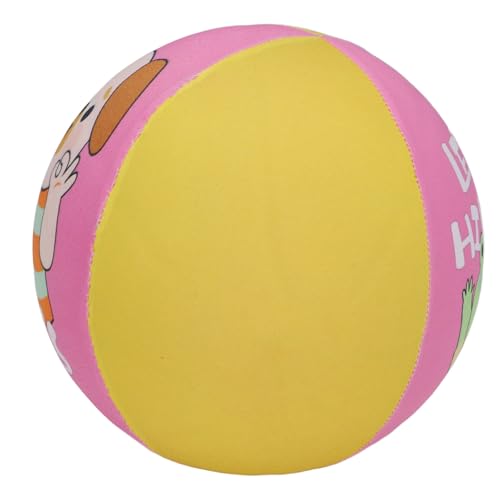 Fußballball mit Niedrigem Lärm, Süßes Tiermuster für Kleine Innenfußballball (Rosa gelbe Farbe) von Generic