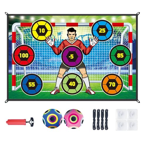 Fußballspiel - Indoor-Fußballspiel | Fußball Spielzeug für Mädchen und im Alter von 3 bis 8 Jahren | Fußballtorspiel zum Werfen im Hof und in Innenhof von Generic