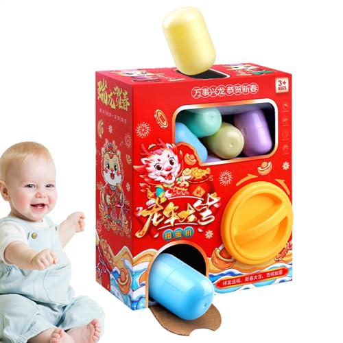 GASHAPON Maschine – Jahr der Maschine zum Drehen der Dracheneier, Spielzeug der Krallenmaschine, Spielzeug, Arcade-Spielzeug, automatischer Lebensautomat von Generic