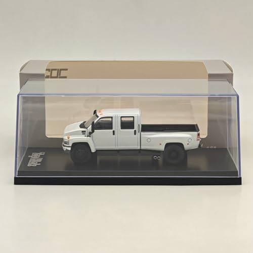 GOC 1/64 für Kodiac & GMC Topkick C4500 Pickup Weiß Druckguss Modellauto Miniaturspielzeug Fahrzeugmodelle Auto Geschenkkollektion (GMC Topkick-White) von Generic
