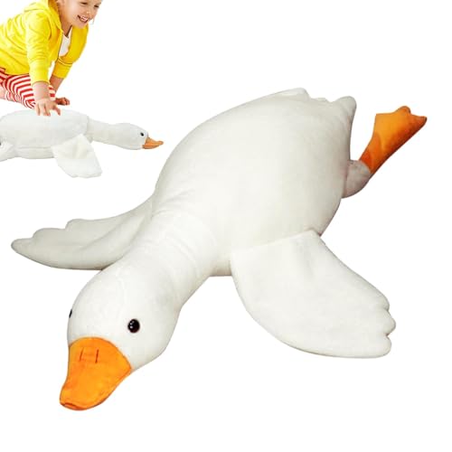 Gänse Plüschtier,Süße Schwan Kuscheltiere Riesenplüsch | Kuscheltier Weiches Umarmungskissen Plüschtier Geschenke für Kinder Mädchen Ostern von Generic