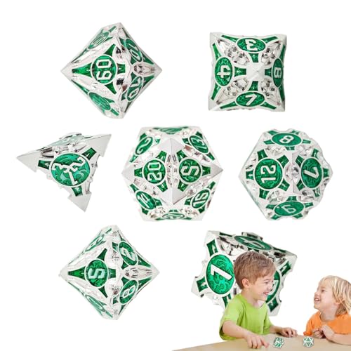 Game Dice Set - Dragon Eye dnnd Dice Set, shaarp Edge Flüssigkernharz handgefertigtes Würfel | Multisided Game Dice Set, lustige tragbare Kinderspielzeuge, Rollenspiele gaaming -Würfel für Brettspiele von Generic