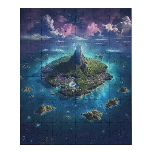 Game Island - 1000 Teile Puzzle – - Hochauflösendes - Gelegenheitsspiel – 1000 Teile Holzpuzzle 70 von Generic