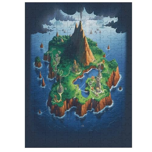 Game Island Puzzle 200 - Erwachsenenpuzzle Mit - Geschicklichkeitsspiel Für Die Ganze Familie - Ideal Als Holzpuzzle von Generic