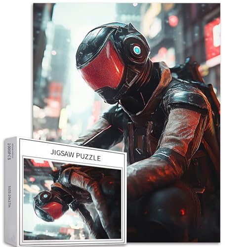 Game Player Puzzle für Erwachsene, Sci-Fi-Szene, Kunst-Puzzle, herausfordernde Familienaktivitäten, buntes Bastelpuzzle für Heimdekoration, Geschenke, 50 x 70 cm, 1000 Teile Game Player Puzzle für Erwachsene, Sci-Fi-Szene, Kunst-Puzzle, herausfordernde Familienaktivitäten, buntes Bastelpuzzle für Heimdekoration, Geschenke, 50 x 70 cm, 1000 Teile von Generic
