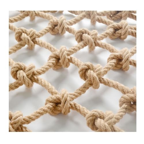 Garten Netting Seilnetz Treppe Balkon Geländer Indoor Sicherheit Schutz Für Kinder Cargo Netze Gartenpflanze Dekoration Jute Hanfnetz Vogel Kletternetz(10mm-10cm,3X7m (9.84X22.96ft)) von Generic