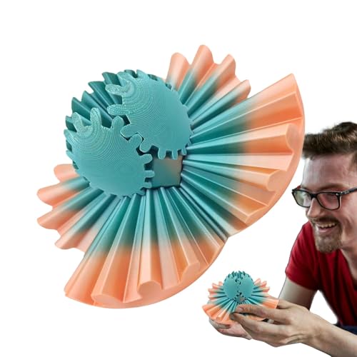 Gear Ball, Gear-Ball, bedruckt in Fidget – Gear-Kugel-Spielzeug – Gear Sphere Spin Ball, Activity Gear Ball, Anti-Stress-Spielzeug bedruckt für Arbeit oder Reisen von Generic