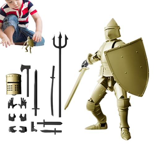 Gedruckte Figuren, Actionfigur, bedruckt, Anti-Stress-Spielzeug für Kinder, mehrgelenkige Roboter-Actionfigur, Sammelfigur für Schreibtischdekorationen von Cole von Generic