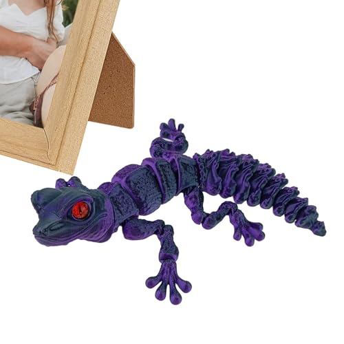 Gedrucktes Tierspielzeug In - Mit Aufdruck, Gelenkige Eidechsen-Skulptur | Voll bewegliche Dekoration, Drucktierskulpturspielzeug - Ag Spielzeug von Generic