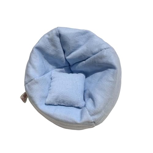 Geeignet für 17 cm Puppen-Mini-Sofa (mit Kissen), weiches faules Puppenhaus-Mini-Sofa, niedliche Möbeldekoration für Puppenhaus-Mini-Sofa-Zubehör zur Ausstellung oder Tne521 (Light Blue, 10cm) von Generic