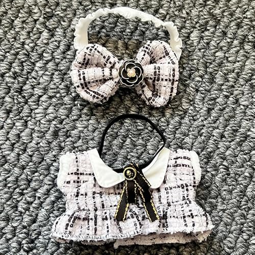 Geeignet für 17 cm große Trend-Puppen-Kleidungsset, Pullover, Gitarre, Xiaoxiangfeng (hellviolett), Goldpuder, Familien-Set von Generic