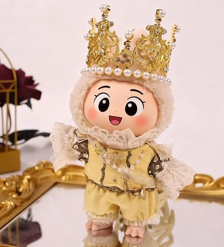 Geeignet für 17 cm große Trendpuppen Royalty Nobility King Court Kleidung Hosen Hut Zepter Umhang Rock (Prinz Anzug) von Generic