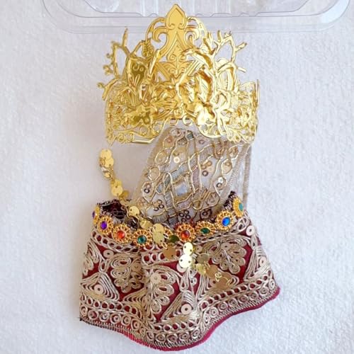 Geeignet für 17 cm trendige Puppen-Kimono, Hanfu Court, ethnische Kleidung, Schuhe (Burgundy Thai) von Generic