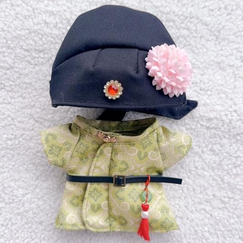 Geeignet für 17 cm trendige Puppen-Kimono, Hanfu Court, ethnische Kleidung, Schuhe (frisches Grün) von Generic
