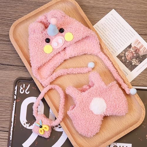 Geeignet für 17 cm trendige Puppenkleidung, Hüte, Hosen, Accessoires (kleines Puder (Stirnband + Kleidung)) von Generic
