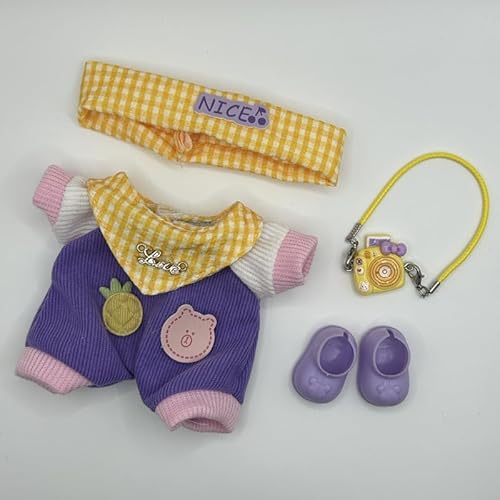 Geeignet für 17 cm trendige Puppenkleidung, Hüte, Hosen, Schuhe, Brillen (Dopamin Full Mix) von Generic