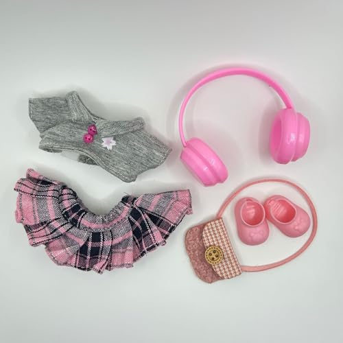 Geeignet für 17 cm trendige Puppenkleidung, Hüte, Hosen, Schuhe, Brillen (graues JK Girl) von Generic