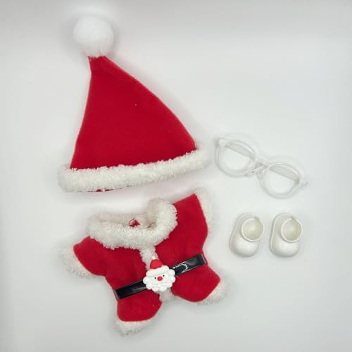 Geeignet für 17 cm trendige Puppenkleidung, Hüte, Hosen, Schuhe, Brillen (komplettes Set von Weihnachtskleidung) von Generic