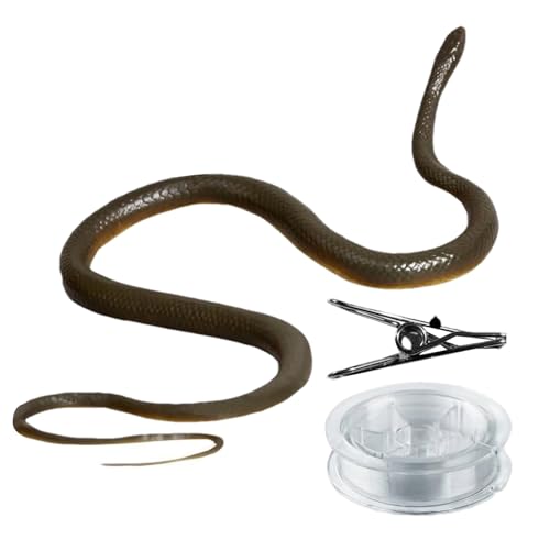 Gefälschte Schlange in einem Streifen: Intelligentes Schlangenspielzeug mit Clip für Extraktionsspiele, sieht überraschend realistisch aus | Ideal für Golfpartys, Spiele im Freien von Generic