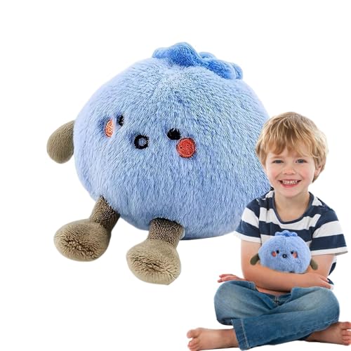 Gefüllt mit Blaubeer-Spielzeug - Plüsch Blaubeere Puppe, niedliches Stofftier | 3.9 Zoll eleganter Stoff-Cartoon Plüsch, tragbare lustige passende Puppe für , Mädchen, Kinder von Generic