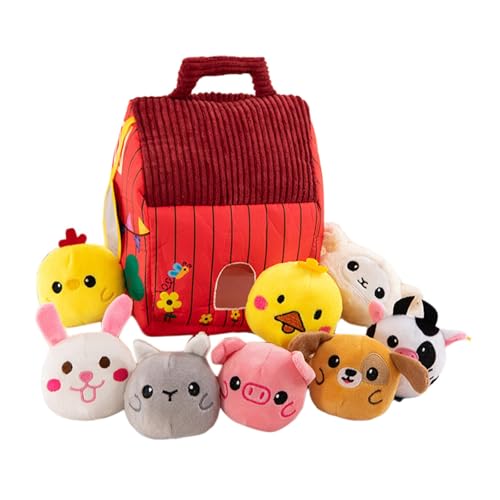 Gefüllte Bauernhoftiere Puppen Sensory Toys Plüschtier Spielzeug für Jungen Mädchen von Generic