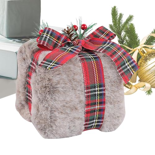 Gefüllte Box, Plüschbox, Weihnachten Plüschtier, Weihnachtsbaum Dekoration Gefüllte Puppe, Weihnachtspuppe Dekoration, gefüllte Puppe Spielzeugdekor für Weihnachten Gefüllte Box, Plüschbox, Weihnachten Plüschtier, Weihnachtsbaum Dekoration Gefüllte Puppe, Weihnachtspuppe Dekoration, gefüllte Puppe Spielzeugdekor für Weihnachten von Generic