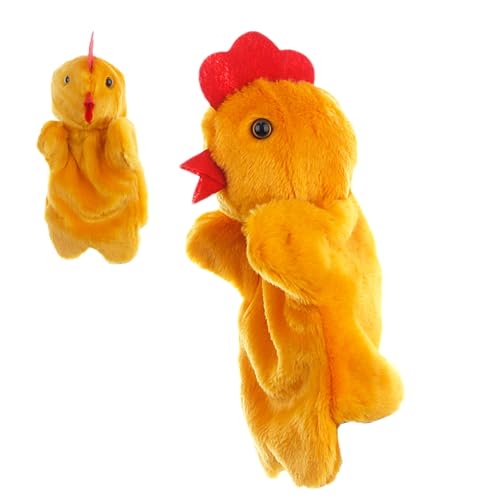 Gefüllte Hühnerpuppen - kuschelige Handküken Plüsch, realistischer Clucking Sound | Charmante Hoffingerpuppe, Cartoon Plüsch Tierhandpuppen für Kinder, engagiertes Rollenspiel Kindergartendekoration Gefüllte Hühnerpuppen - kuschelige Handküken Plüsch, realistischer Clucking Sound | Charmante Hoffingerpuppe, Cartoon Plüsch Tierhandpuppen für Kinder, engagiertes Rollenspiel Kindergartendekoration von Generic