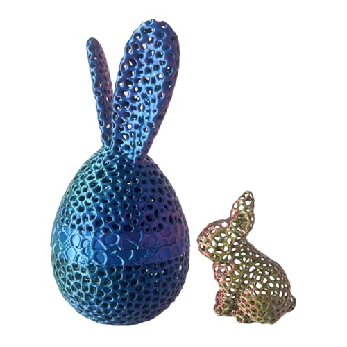 Gefüllte Ostereier mit Hase, Haseneier, Tischdekoration für Osterhasen, Osterdekoration, Osterdekoration, Haseneier, Spielzeug bedruckt, Sammelfiguren von Generic