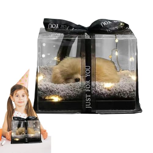 Gefüllte Tierpuppen - Interaktives quietschendes Hundemodell, Wohnkultur Tierspielzeug | Dekorative Plüschschmuck für Schreibtisch, Zuhause, Schlafzimmer, Wohnzimmer, Büroregal Gefüllte Tierpuppen - Interaktives quietschendes Hundemodell, Wohnkultur Tierspielzeug | Dekorative Plüschschmuck für Schreibtisch, Zuhause, Schlafzimmer, Wohnzimmer, Büroregal von Generic