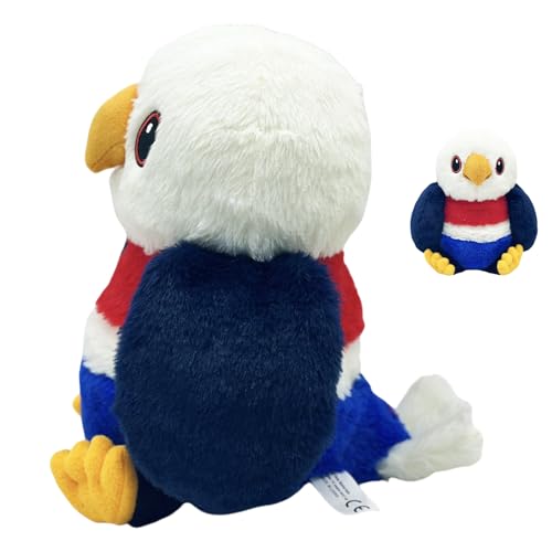 Gefüllter Adlerplüschspielzeug, Eagle Stuffed Animal - Plüschadler -Figur -Puppe | Entzückende realistische ausgestopfte Tierpuppe für Wohnzimmer, Schlafzimmer, Tisch, Studium oder Kindergarten Gefüllter Adlerplüschspielzeug, Eagle Stuffed Animal - Plüschadler -Figur -Puppe | Entzückende realistische ausgestopfte Tierpuppe für Wohnzimmer, Schlafzimmer, Tisch, Studium oder Kindergarten von Generic
