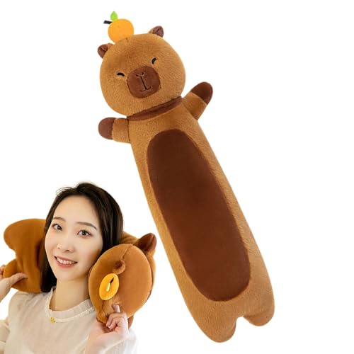 Gefülltes Capbara-Plüschtier, Plüschtier, 27 Zoll langes Capbara-Plüschkissen – langes und entzückendes Spielzeug zum Umarmen, weiche Tiere, Plüsch für Komfort und Go von Generic