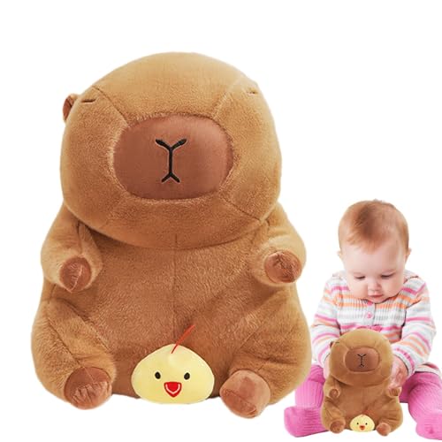 Gefülltes Capybara, Capybara Plüschtier - Weiche Capybara-Puppe | 13,8 Zoll großes, gemütliches Capybara-Plüschkissen, niedliche weiche Plüsch-Capybara-Plüschtierpuppe für Kinder, Mädchen und Gefülltes Capybara, Capybara Plüschtier - Weiche Capybara-Puppe | 13,8 Zoll großes, gemütliches Capybara-Plüschkissen, niedliche weiche Plüsch-Capybara-Plüschtierpuppe für Kinder, Mädchen und von Generic