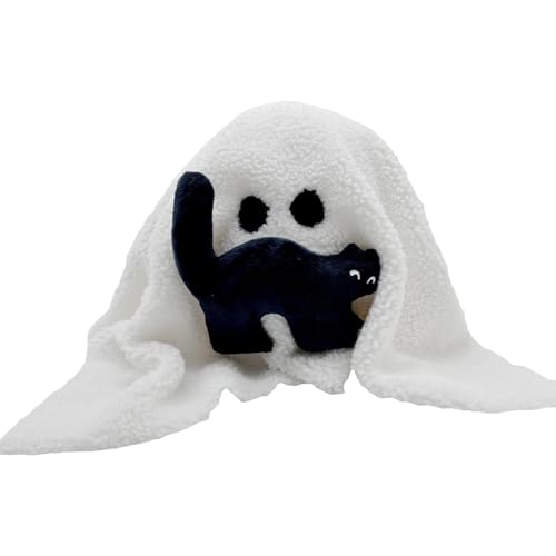 Geister-Plüschspielzeug, Halloween-Plüschtier, Geist mit Halloween-Plüschtierkissen, Geisterschießkissen, 27 cm, Halloween-Dekoration, Dekoration Geister-Plüschspielzeug, Halloween-Plüschtier, Geist mit Halloween-Plüschtierkissen, Geisterschießkissen, 27 cm, Halloween-Dekoration, Dekoration von Generic