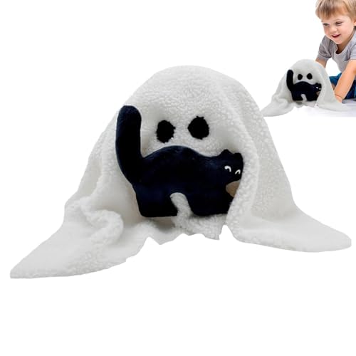 Geisterplüschtier, Geisterplüsch - Halloween-Geister-Plüschkissen, weiches tragbares Kissen für Halloween-Geister für das Sofa im Schlafzimmer Geisterplüschtier, Geisterplüsch - Halloween-Geister-Plüschkissen, weiches tragbares Kissen für Halloween-Geister für das Sofa im Schlafzimmer von Generic