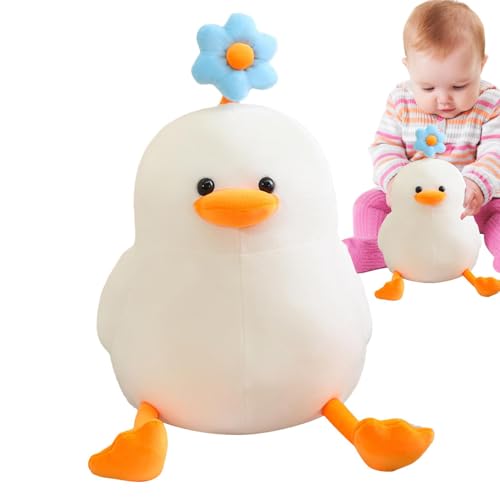 Gelbe Ente Plüschspielzeug, Entenspielzeug aus Plüsch, kleine Plüschtiere mit Gänseblümchen auf dem Kopf, weiches und niedliches Plüschtier, vielseitiges Spielzeug für Erwachsene Gelbe Ente Plüschspielzeug, Entenspielzeug aus Plüsch, kleine Plüschtiere mit Gänseblümchen auf dem Kopf, weiches und niedliches Plüschtier, vielseitiges Spielzeug für Erwachsene von Generic