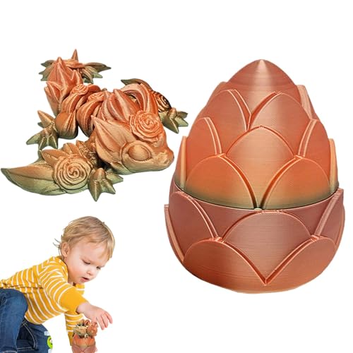 Gelenkdrache, 3D- -Ei, Fidget-Spielzeug, bewegliches Spielzeug für Büro, zu Hause | Wunderschöner Gelenkdrache mit Gelenken, 4,5 Zoll (10,4 cm) für Erwachsene von Generic