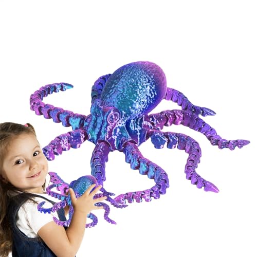 Gelenkiger Oktopus, 3D-gedruckte Ozean-Figur, realistisches Oktopus-Modell, sensorisches Meerestierspielzeug, Osterkorbfüllung, kreatives Tintenfischspielzeug für die Gelenkiger Oktopus, 3D-gedruckte Ozean-Figur, realistisches Oktopus-Modell, sensorisches Meerestierspielzeug, Osterkorbfüllung, kreatives Tintenfischspielzeug für die von Generic