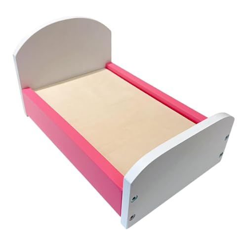 Generic 1/12 Skala Dollhouse Bett Dekoration Accessoire Dollhouse Möbel Miniatur -Einzelbett für Schlafzimmer, Rosa Generic 1/12 Skala Dollhouse Bett Dekoration Accessoire Dollhouse Möbel Miniatur -Einzelbett für Schlafzimmer, Rosa von HuadaXtai