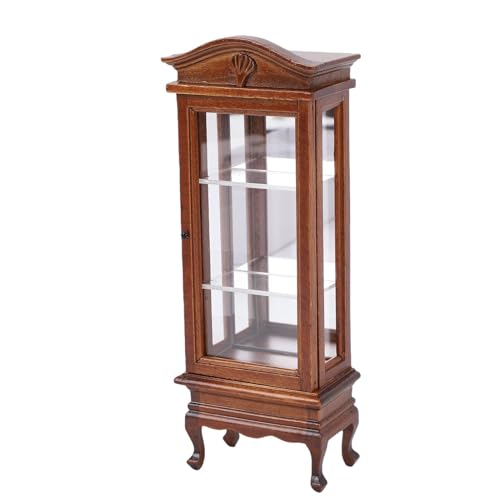 Generic 1/12 Skala Dollhouse Cabinet, Miniatur -Bücherregal mit Erz -Top -Modelldekoration für Doll House -Enthusiasten Generic 1/12 Skala Dollhouse Cabinet, Miniatur -Bücherregal mit Erz -Top -Modelldekoration für Doll House -Enthusiasten von Generic