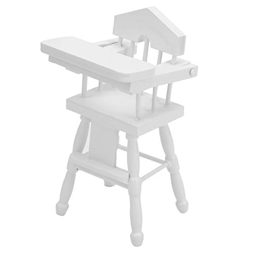 Generic 1:12 Puppenhaus Baby Esszimmerstühle Mini Stuhl Modell Handwerk, Puppenhausmöbel 1:12 Dekoration von Generic