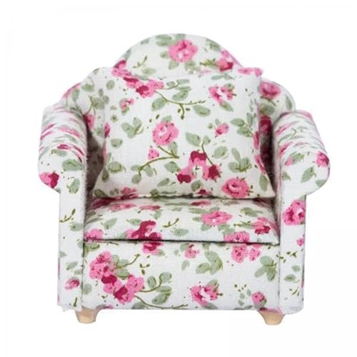 Generic 2X 1/12 Simulation Miniatursofa, Doll House Life Szene Haushaltsvorräte, Wohnzimmermöbeldekoration, Single Sofa Generic 2X 1/12 Simulation Miniatursofa, Doll House Life Szene Haushaltsvorräte, Wohnzimmermöbeldekoration, Single Sofa von Generic