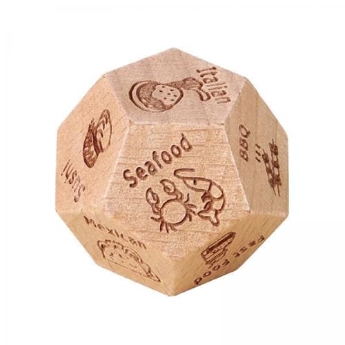Generic 2X 12 Seitige Holzwürfel, Holzwürfel für Paare, Valentinstagsgeschenke für Rollenspiele, Kartenspiele, Partyspiele Generic 2X 12 Seitige Holzwürfel, Holzwürfel für Paare, Valentinstagsgeschenke für Rollenspiele, Kartenspiele, Partyspiele von Generic