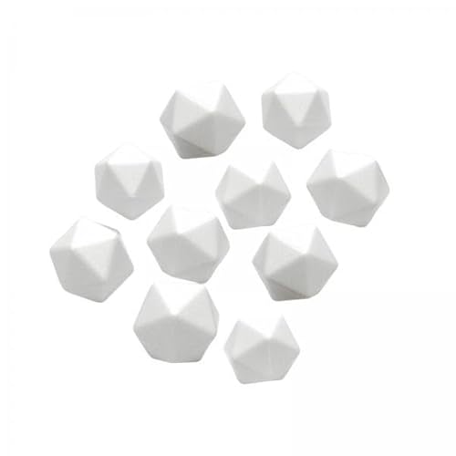 Generic 2X Acryl Leere Polyedrische Dices Spiel für DIY Aufkleber, Partyzubehör, von Generic