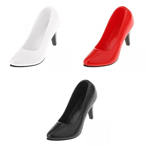 3 Paar 1/6 Weibliche High Heel Schuhe Stiletto Pumps für 12 Zoll Figur Dress Up von LOVIVER