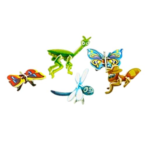 Generic 3D-Puzzle für Kinder, 3D-Tierpuzzle | Flugzeugmodell-Puzzle 10 Teile - Pädagogische 3D-Puzzles, 3D-Puzzlespielzeug für Mädchen und Jungen, STEM-Puzzlemodelle für Geburtstag, Weihnachten von Generic